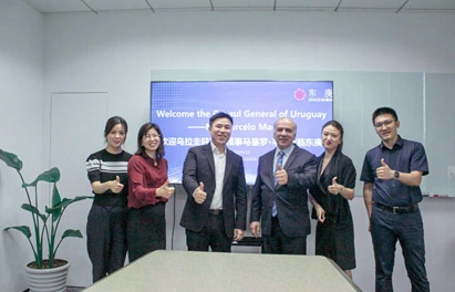 상하이 우루과이 총영사, DODGEN을 방문하여 플라스틱 오염 통제 논의